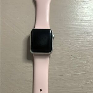Apple Watch with Pink Band (charger included)
